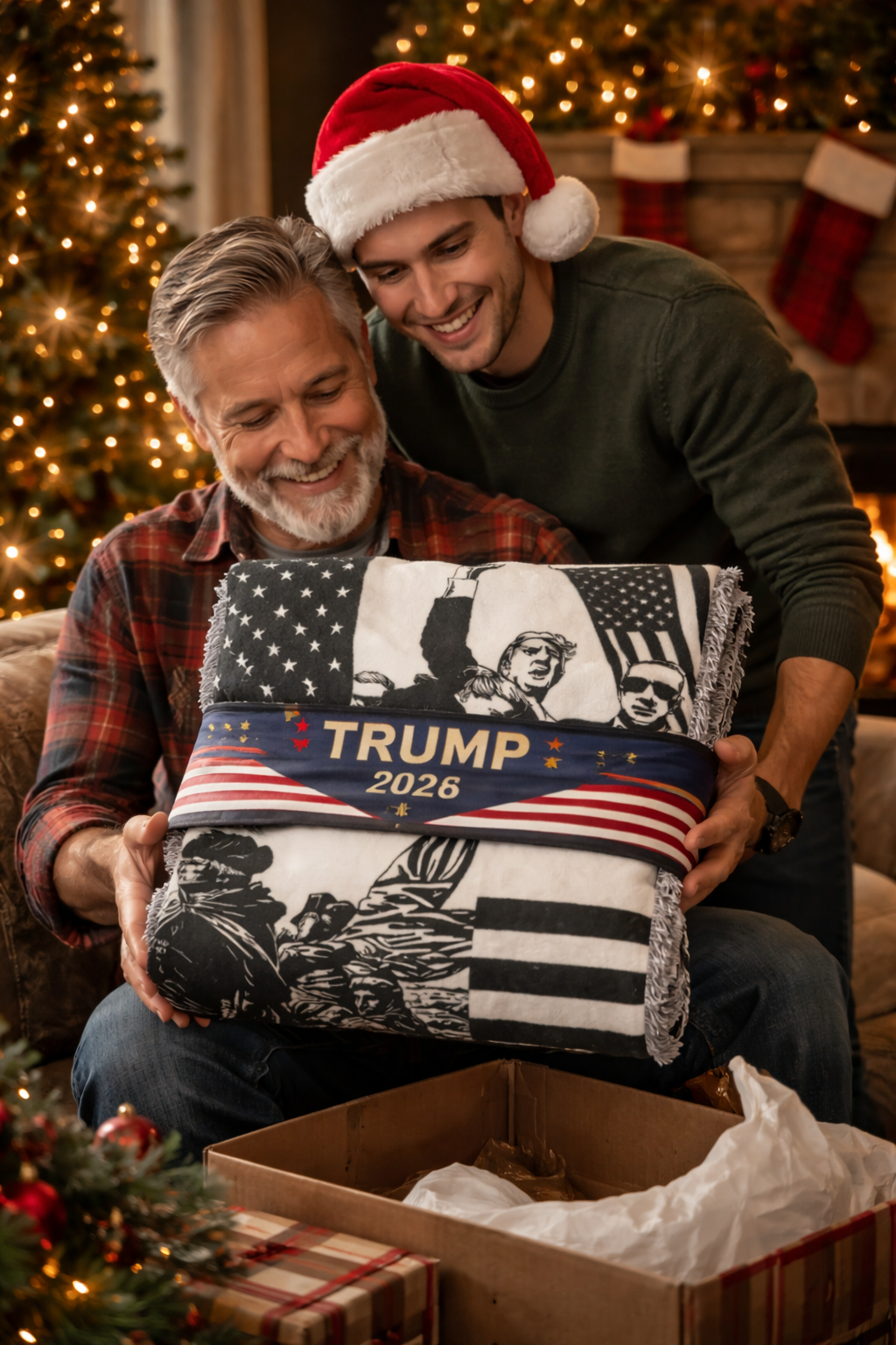 Officially Endorsed Trump America 250 Travel Blanket