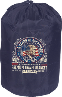 Officially Endorsed Trump America 250 Travel Blanket