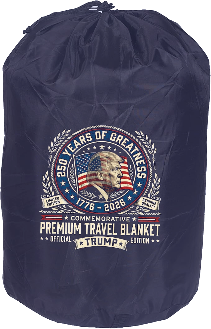 Officially Endorsed Trump America 250 Travel Blanket