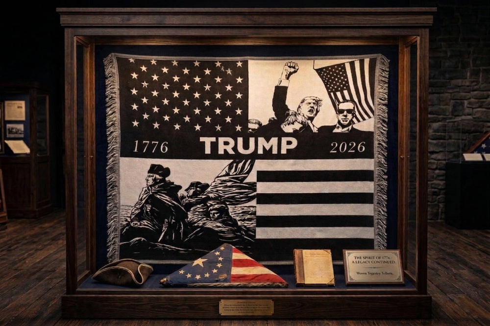 Officially Endorsed Trump America 250 Travel Blanket