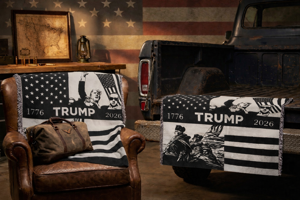 Trump America 250 Blanket - Premium patriotic gift